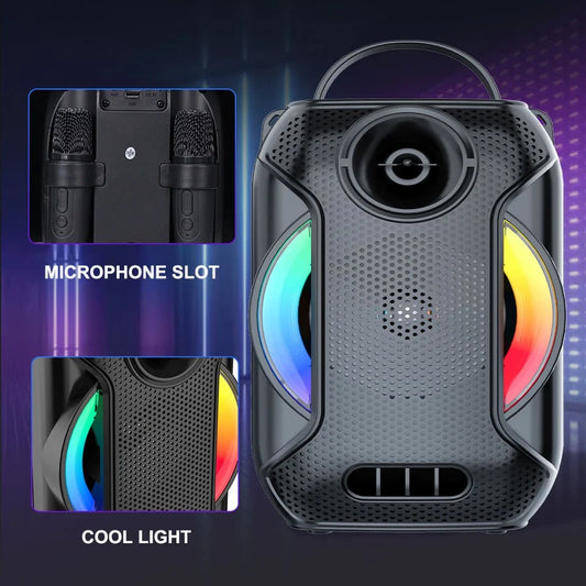 Sing-E - مكبر صوت محمول بتقنية البلوتوث مع أضواء RGB